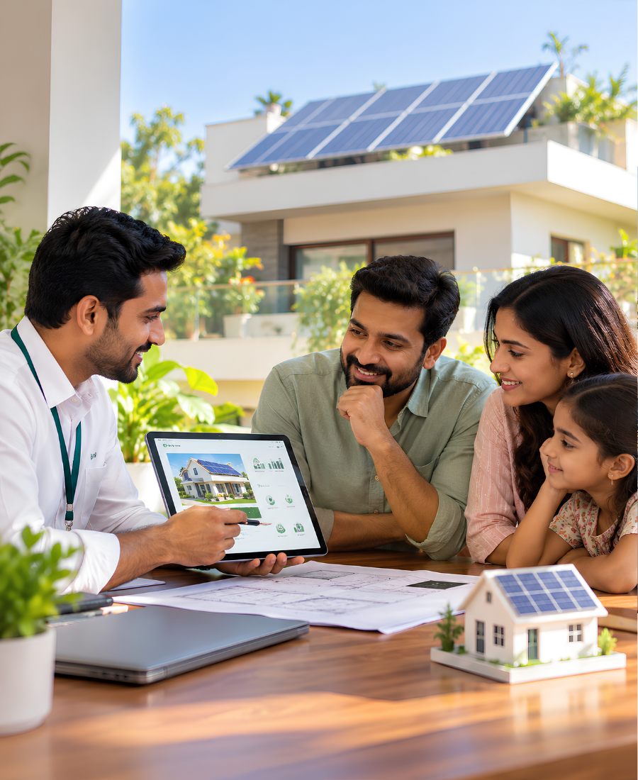 SOLNEX team planning a solar installation